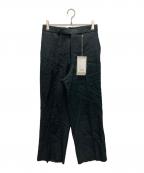MARKAWAREマーカウェア）の古着「MW WIDE STRAIGHT TROUSERS」｜ブラック