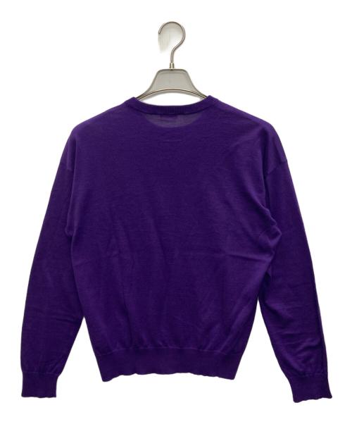 cash&barba（キャッシュ&バルバ）cash&barba (キャッシュ&バルバ) シーアイランドコットンニット パープル サイズ:SIZE Sの古着・服飾アイテム