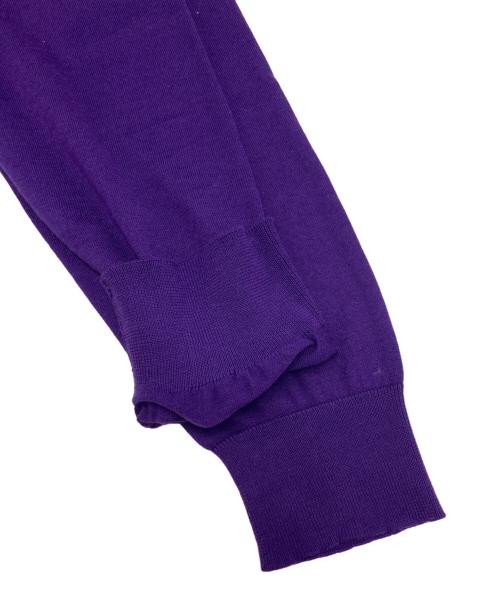 cash&barba（キャッシュ&バルバ）cash&barba (キャッシュ&バルバ) シーアイランドコットンニット パープル サイズ:SIZE Sの古着・服飾アイテム