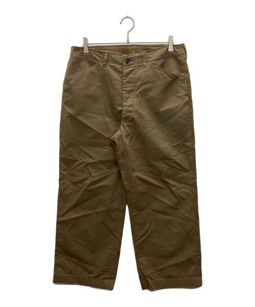 BUTCHER PRODUCTS（ブッチャープロダクツ）BUTCHER PRODUCTS (ブッチャープロダクツ) ヘリンボーンパンツ カーキ サイズ:SIZE　34の古着・服飾アイテム