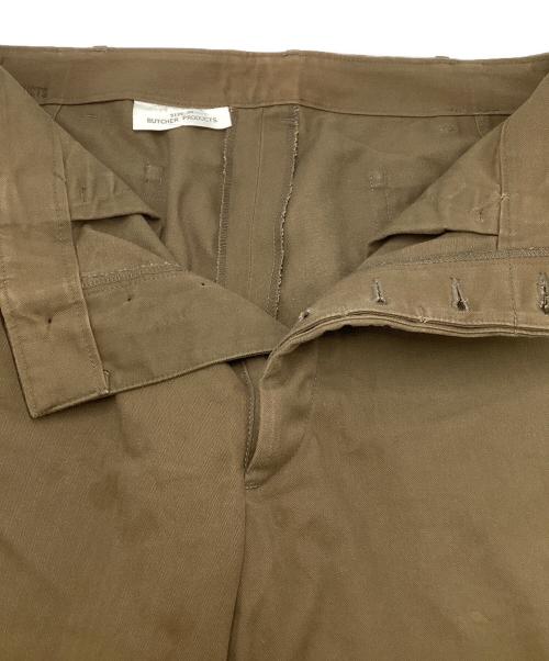 BUTCHER PRODUCTS（ブッチャープロダクツ）BUTCHER PRODUCTS (ブッチャープロダクツ) ヘリンボーンパンツ カーキ サイズ:SIZE　34の古着・服飾アイテム