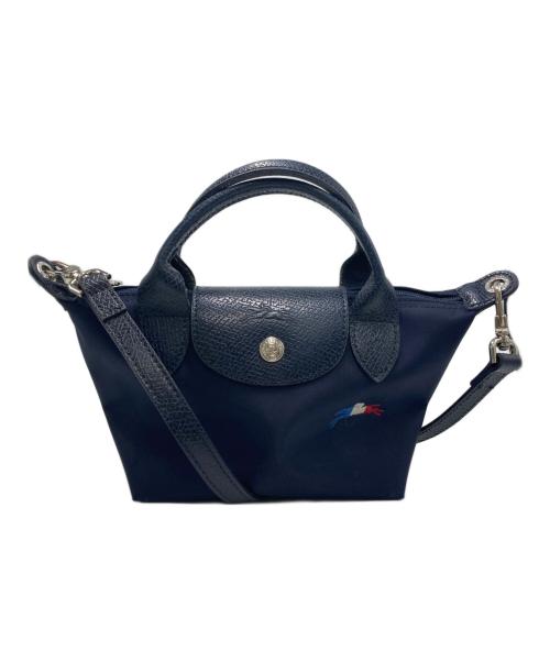 LONGCHAMP（ロンシャン）LONGCHAMP (ロンシャン) 2WAYショルダーバッグ ネイビーの古着・服飾アイテム