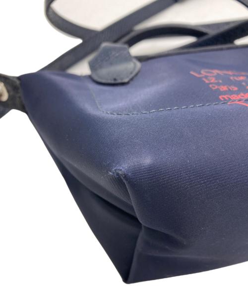LONGCHAMP（ロンシャン）LONGCHAMP (ロンシャン) 2WAYショルダーバッグ ネイビーの古着・服飾アイテム