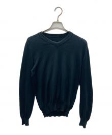 MARTIN MARGIELA（マルタン・マルジェラ）の古着「エルボーパッチニット」｜ネイビー