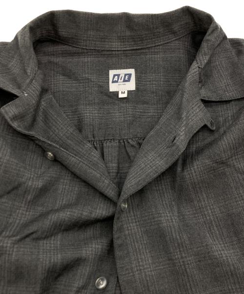 AiE（エーアイイー）AiE (エーアイイー) 開襟シャツ グレー サイズ:SIZE Mの古着・服飾アイテム