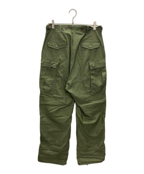 US ARMY（ユーエスアーミー）US ARMY (ユーエスアーミー) M-51 ヘビー コットンサテン フィールド カーゴ パンツ オリーブ サイズ:SMALL LONGの古着・服飾アイテム