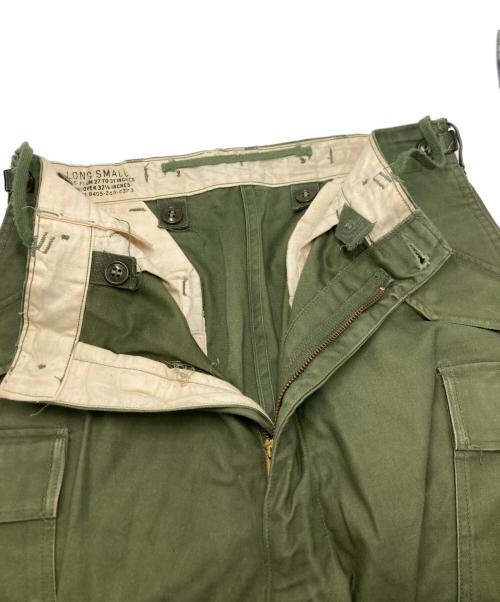 US ARMY（ユーエスアーミー）US ARMY (ユーエスアーミー) M-51 ヘビー コットンサテン フィールド カーゴ パンツ オリーブ サイズ:SMALL LONGの古着・服飾アイテム
