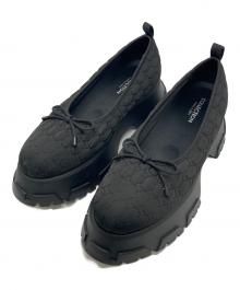 CHARLES & KEITH（チャールズアンドキース）の古着「リサイクルポリエステル ボウバレリーナ」｜ブラック