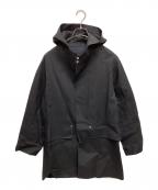 MACKINTOSHマッキントッシュ）の古着「ゴム引きフーデッドジャケット」｜ブラック