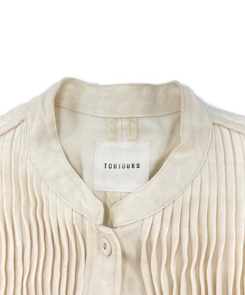 Toujours（トゥジュー）Toujours (トゥジュー) リネンワンピース ホワイト サイズ:SIZE 2の古着・服飾アイテム