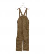 Toujoursトゥジュー）の古着「コーデュロイオーバーオール」｜ブラウン
