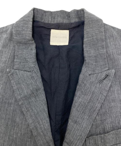 Toujours（トゥジュー）Toujours (トゥジュー) テーラードジャケット グレー サイズ:SIZE 1の古着・服飾アイテム