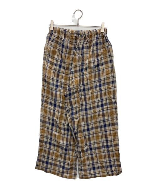 Toujours（トゥジュー）Toujours (トゥジュー) リラックスパンツ ブラウン サイズ:FREEの古着・服飾アイテム