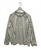 C.Eシーイー）の古着「MESH RAGLAN COLOUR LONG SLEEVE T」｜グレー
