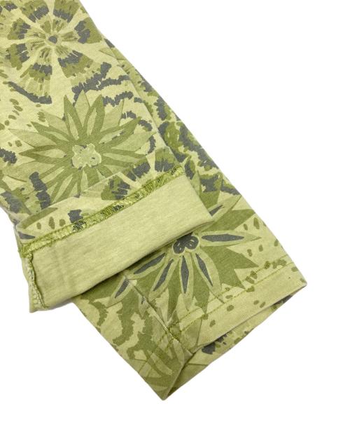 stussy（ステューシー）stussy (ステューシー) FLOWER LS CREW グリーン サイズ:SIZE Lの古着・服飾アイテム