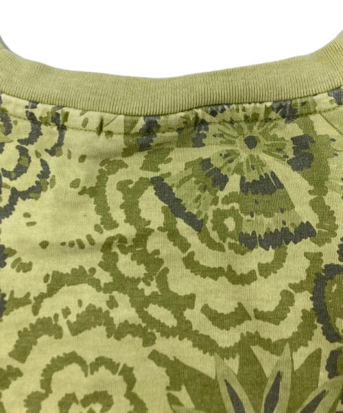 stussy（ステューシー）stussy (ステューシー) FLOWER LS CREW グリーン サイズ:SIZE Lの古着・服飾アイテム