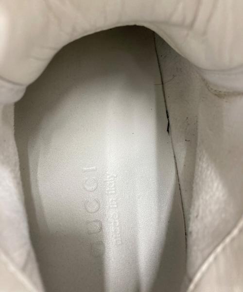 GUCCI（グッチ）GUCCI (グッチ) シェリーラインレザーハイカットスニーカー ホワイト サイズ:7の古着・服飾アイテム