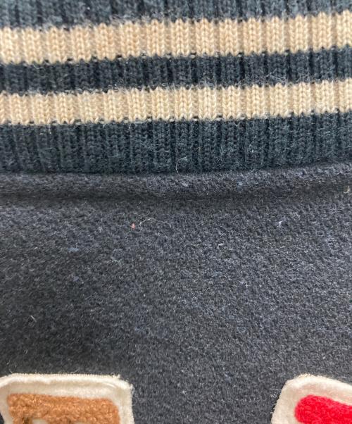 Hysteric Glamour（ヒステリックグラマー）Hysteric Glamour (ヒステリックグラマー) 刺繍ワッペンスタジャン ブラック×ベージュ サイズ:Freeの古着・服飾アイテム