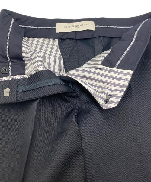 GOLDEN GOOSE（ゴールデングース）GOLDEN GOOSE (ゴールデングース) ダークブルー ウール シガレットパンツ ネイビー サイズ:40の古着・服飾アイテム