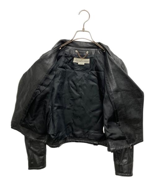 GOLDEN GOOSE（ゴールデングース）GOLDEN GOOSE (ゴールデングース) バックペイントレザーライダースジャケット ブラック サイズ:XSの古着・服飾アイテム