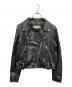 GOLDEN GOOSE（ゴールデングース）の古着「バックペイントレザーライダースジャケット」｜ブラック