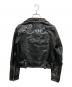 GOLDEN GOOSE (ゴールデングース) バックペイントレザーライダースジャケット ブラック サイズ:XS：15000円