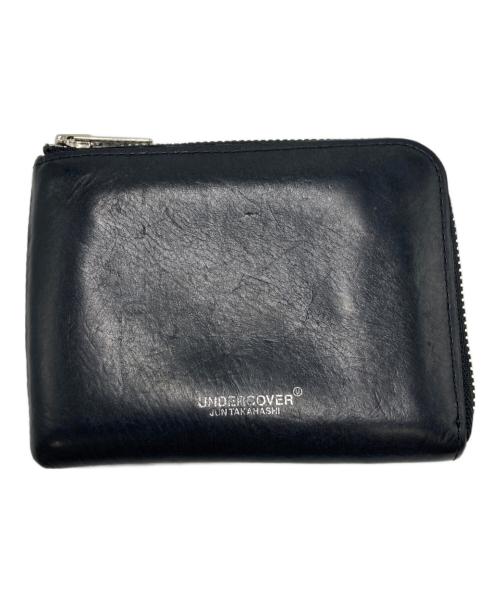 UNDERCOVER（アンダーカバー）UNDERCOVER (アンダーカバー) オイルレザーミニL字ZIPポーチ財布 ブラック サイズ:不明の古着・服飾アイテム