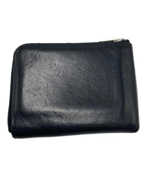 UNDERCOVER（アンダーカバー）UNDERCOVER (アンダーカバー) オイルレザーミニL字ZIPポーチ財布 ブラック サイズ:不明の古着・服飾アイテム