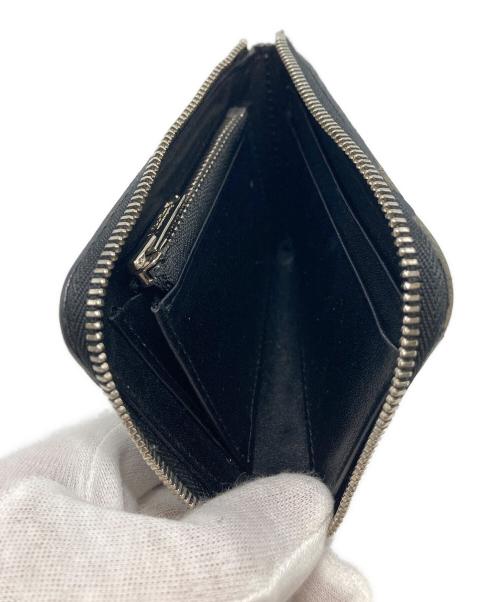 UNDERCOVER（アンダーカバー）UNDERCOVER (アンダーカバー) オイルレザーミニL字ZIPポーチ財布 ブラック サイズ:不明の古着・服飾アイテム