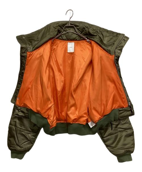 VIVAMUS（ヴィヴァムス）VIVAMUS (ヴィヴァムス) ハイネックショートMA-1 カーキ サイズ:SIZE Freeの古着・服飾アイテム