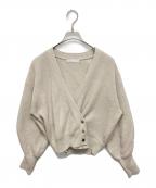Nobleノーブル）の古着「片畦カシュクール風プルオーバー」｜ベージュ