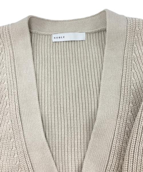 Noble（ノーブル）Noble (ノーブル) 片畦カシュクール風プルオーバー ベージュ サイズ:SIZE FREEの古着・服飾アイテム