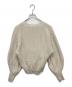 Noble (ノーブル) 片畦カシュクール風プルオーバー ベージュ サイズ:SIZE FREE：4000円