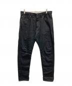 MOMOTARO JEANS桃太郎ジーンズ）の古着「#200 STANDARD TAPERED 14.7oz」｜ブラック