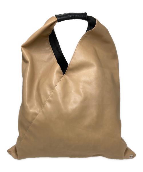 MM6 Maison Margiela（エムエムシックスメゾンマルジェラ）MM6 Maison Margiela (エムエムシックスメゾンマルジェラ) エコレザー スモールジャパニーズトートバッグ ベージュ サイズ:不明の古着・服飾アイテム