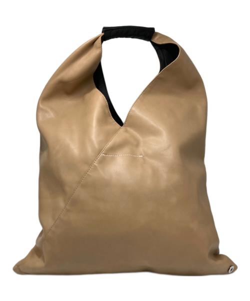 MM6 Maison Margiela（エムエムシックスメゾンマルジェラ）MM6 Maison Margiela (エムエムシックスメゾンマルジェラ) エコレザー スモールジャパニーズトートバッグ ベージュ サイズ:不明の古着・服飾アイテム