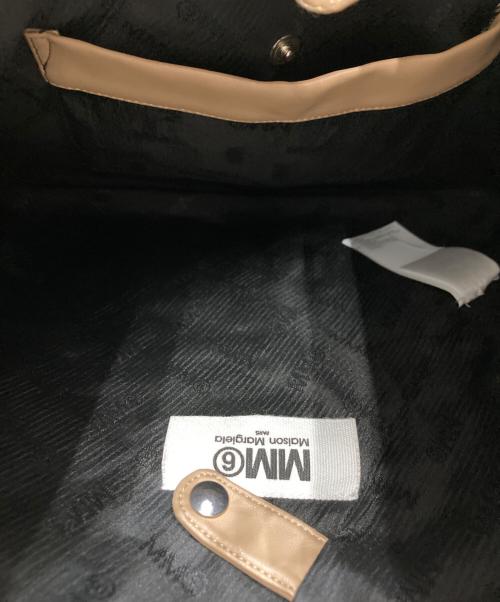 MM6 Maison Margiela（エムエムシックスメゾンマルジェラ）MM6 Maison Margiela (エムエムシックスメゾンマルジェラ) エコレザー スモールジャパニーズトートバッグ ベージュ サイズ:不明の古着・服飾アイテム