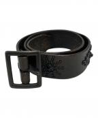 htcエイチティーシー）の古着「スタッズレザーベルト」｜ブラウン