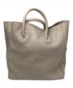 YOUNG & OLSEN The DRYGOODS STOREヤングアンドオルセン ザ ドライグッズストア）の古着「レザートートバッグ」｜ベージュ