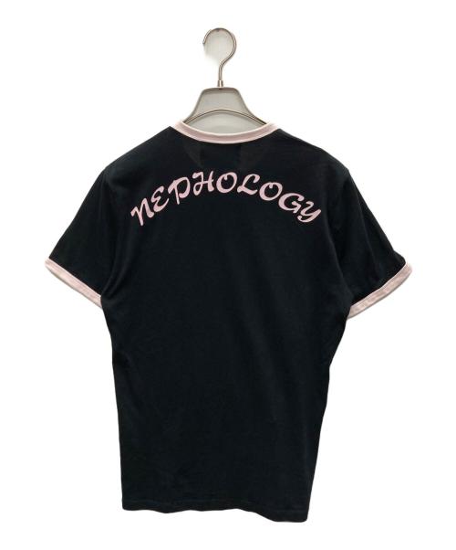 RAF SIMONS（ラフシモンズ）RAF SIMONS (ラフシモンズ) FRED PERRY (フレッドペリー) トリムTシャツ ブラック×ピンク サイズ:SIZE Sの古着・服飾アイテム