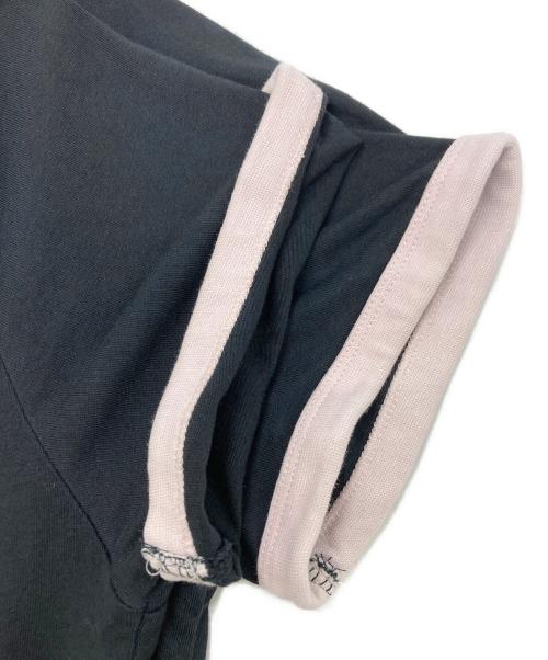 RAF SIMONS（ラフシモンズ）RAF SIMONS (ラフシモンズ) FRED PERRY (フレッドペリー) トリムTシャツ ブラック×ピンク サイズ:SIZE Sの古着・服飾アイテム