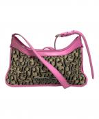 Acne studiosアクネ ストゥディオス）の古着「Monogram Platt mini shoulder bag」｜ピンク