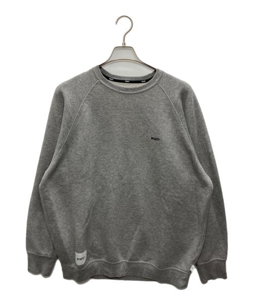 WTAPS（ダブルタップス）WTAPS (ダブルタップス) SIGN 03 SWEATER CTPL ASH グレー サイズ:04の古着・服飾アイテム