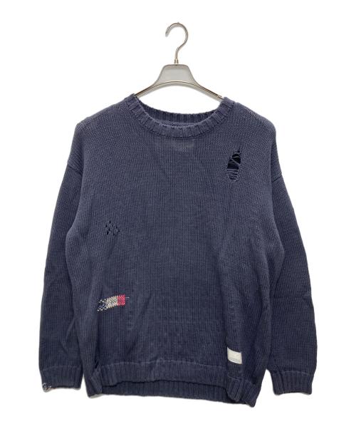 NEIGHBORHOOD（ネイバーフッド）NEIGHBORHOOD (ネイバーフッド) SAVAGE CREWNECK SWEATER ネイビー サイズ:XLの古着・服飾アイテム