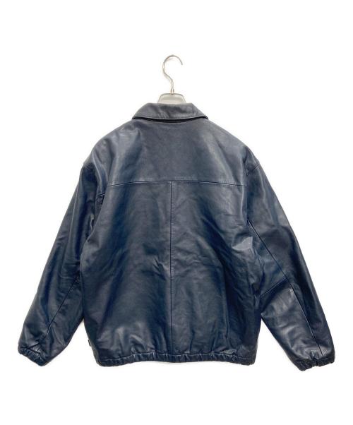 NEIGHBORHOOD（ネイバーフッド）NEIGHBORHOOD (ネイバーフッド) LEATHER ZIP WORK JACKET ネイビー サイズ:Ｌの古着・服飾アイテム