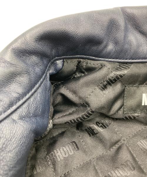 NEIGHBORHOOD（ネイバーフッド）NEIGHBORHOOD (ネイバーフッド) LEATHER ZIP WORK JACKET ネイビー サイズ:Ｌの古着・服飾アイテム