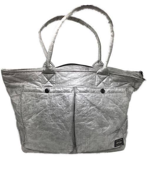 PORTER（ポーター）PORTER (ポーター) petite robe noire (プティローブノアー) トートバッグ シルバー サイズ:不明の古着・服飾アイテム