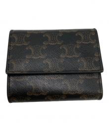 CELINE（セリーヌ）の古着「スモール トリフォールドウォレット」｜ブラック