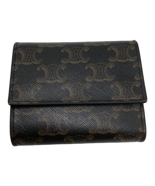 CELINE（セリーヌ）CELINE (セリーヌ) スモール トリフォールドウォレット ブラック サイズ:不明の古着・服飾アイテム