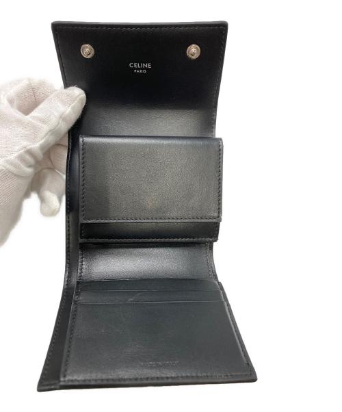 CELINE（セリーヌ）CELINE (セリーヌ) スモール トリフォールドウォレット ブラック サイズ:不明の古着・服飾アイテム